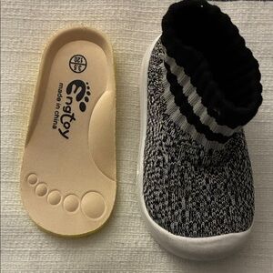 Black and White Kids Slippers